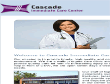 Tablet Screenshot of cascadeimmediatecare.com